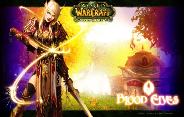 Picture girl, World of Warcraft, wow, blood elf, blood elf