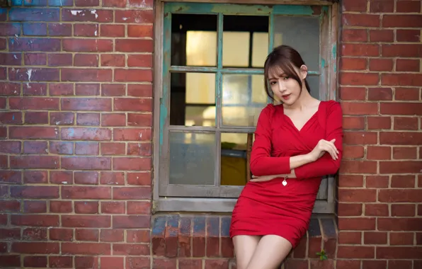 Picture summer, look, girl, face, dress, cutie