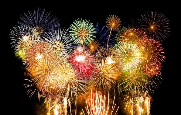 Lights, salute, fireworks