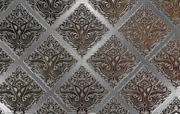Wallpaper metal, pattern, silver, Shine, texture, cell, squares ...