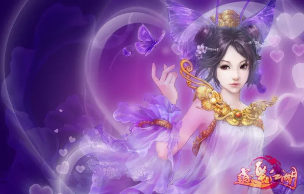 Picture asian fantasy art, the game, fantasy, devuschka, art