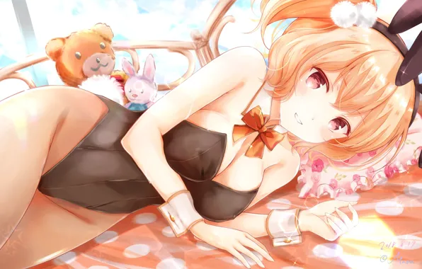 Girl, Anime, Pillow, Art, Toys, girlfriend (kari)
