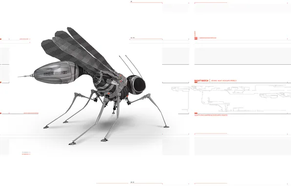 Picture robot, I do not know, the mosquito