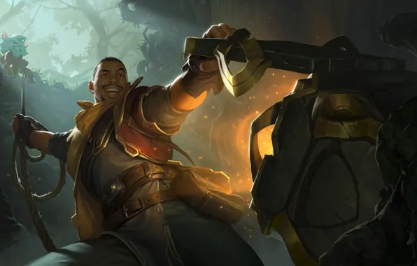 Smile, fantasy, pit, guy, Legends of Runeterra