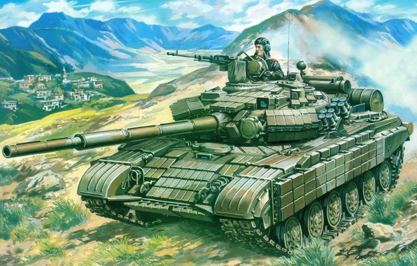 Picture weapons, Wallpaper, tank, armor, t-64b