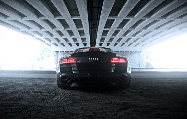 Audi, Auto, Bridge, Machine, Back