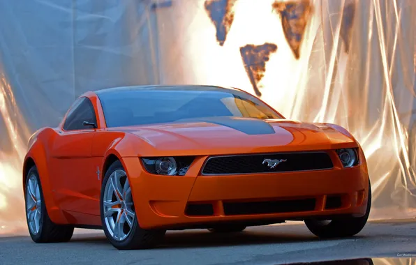 Picture auto, orange, Ford, Mustang - Giugiaro