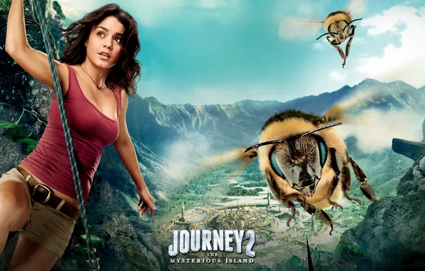 Vanessa Anne Hudgens, Journey 2: The Mysterious Island, Journey 2: the Mysterious island, giant bees