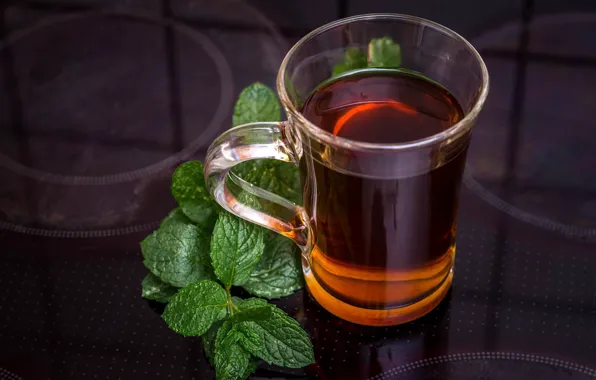 Tea, mug, mint