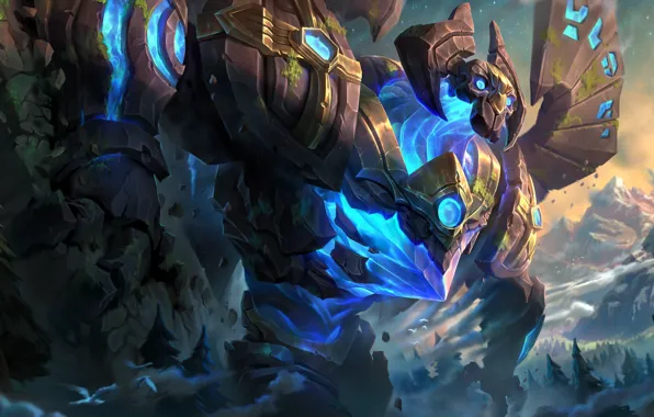 Mountains, being, League Of Legends, Galio