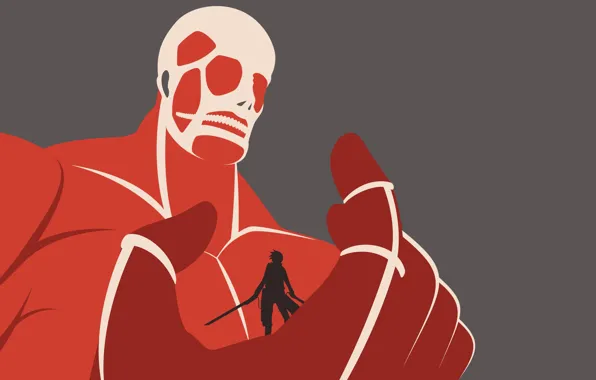 Minimalism, soldiers, Titan, Attack Of The Titans, Shingeki No Kyojin