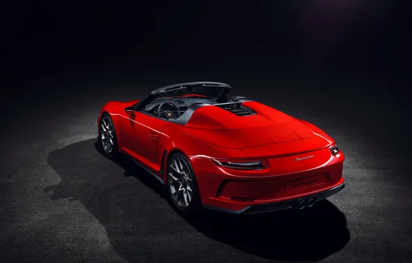 911, Porsche, rear view, 2018, Speedster, Concept II