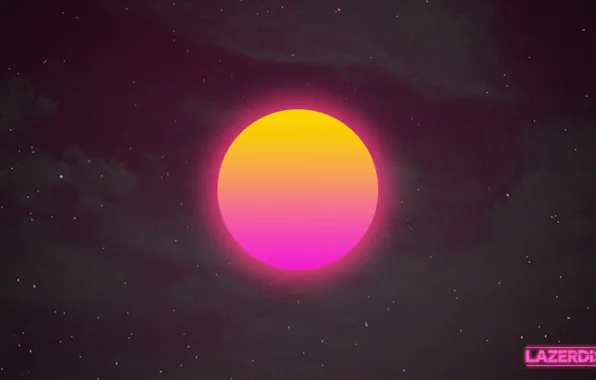 The sun, Music, Neon, Star, Background, Electronic, Synthpop, Records