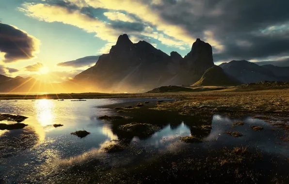 Light, mountains, morning