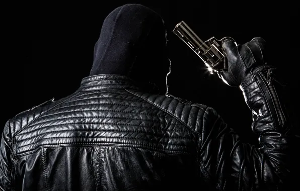 Background, people, revolver