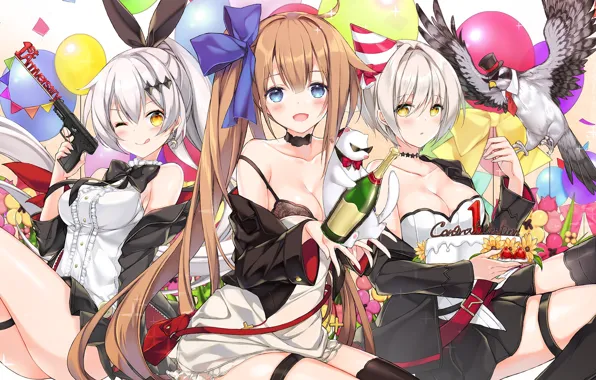 Bird, Gun, Trio, Cake, Girls Frontline, Girls front