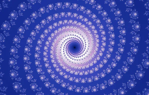 Circles, abstraction, pattern, graphics, spiral, galaxy, fractal, ornament
