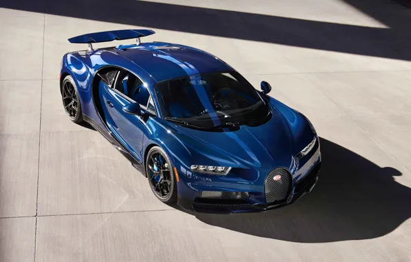 Bugatti, Car, Carbon, Blue, Sport, Chiron, 1500HP, Hipercar