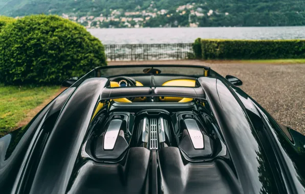 Bugatti, close-up, engine, W16 Mistral, Bugatti W16 Mistral