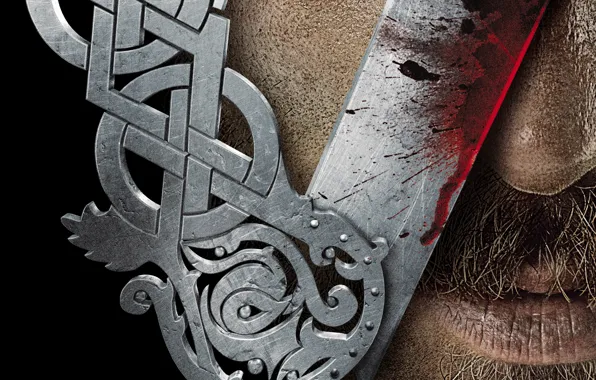 Metal, black, blood, the series, Vikings, The Vikings