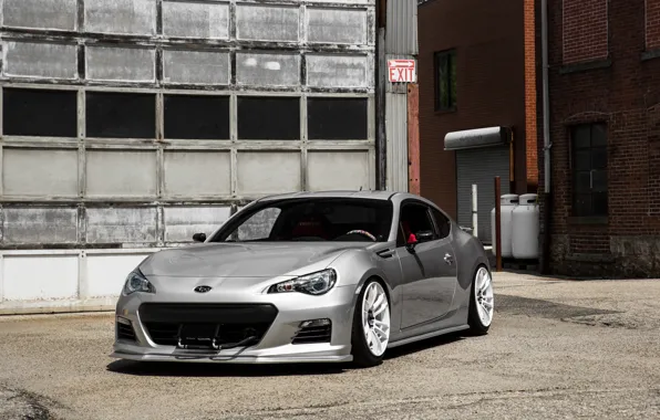 Picture Subaru, silver, white, wheels, brz