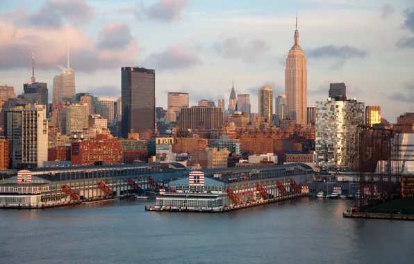 New York, Panorama, Building, City, USA, USA, America, Manhattan