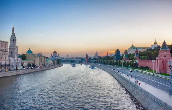 The Kremlin, The Moscow river, Bolshoy Moskvoretsky bridge, Andrey Plotnikov