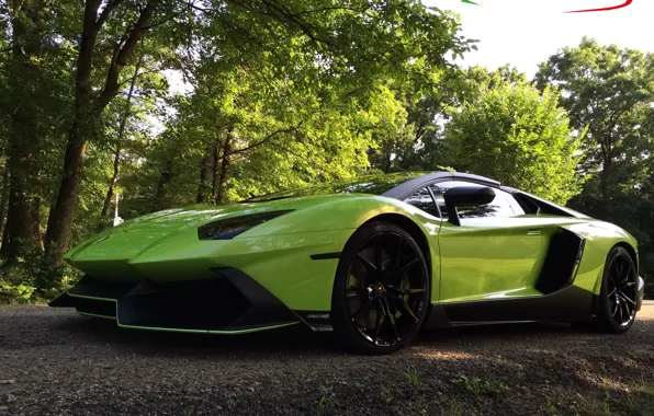 Picture green, lamborghini, anniversary, aventador, lp700-4, 50th