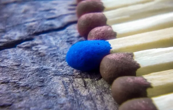 Macro, matches, shelf, wood