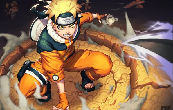 Dust, boy, Naruto, Naruto, clones, Uzumaki Naruto