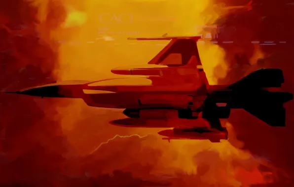 Flight, aviation, background, fighter, art