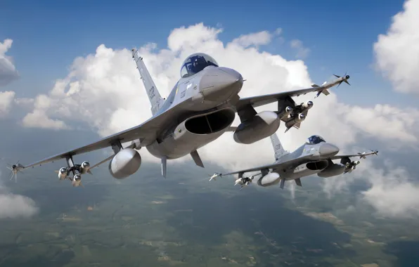 Easy, fighter, USA, US Airforce, Adam Tooby, Lockheed Martin F-16A Fighting Falcon