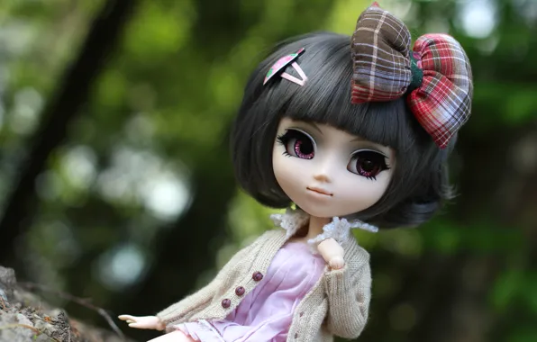 Picture beauty, bow, doll, hairstyle