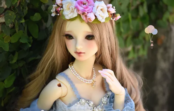 Hair, doll, wreath