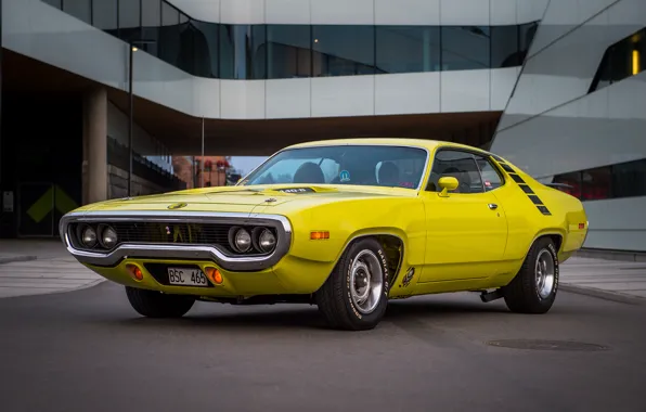 Picture Plymouth, Yellow, Roadrunner