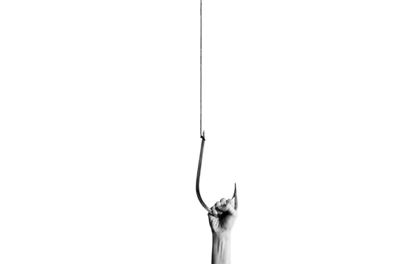 Fishing, hand, hook