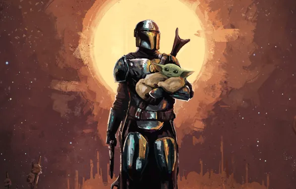 Star Wars, Warrior, Art, Hunter, Baby, Iodine, Mandalore