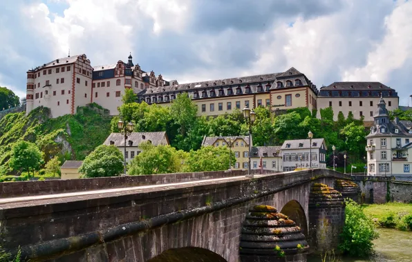Bridge, home, Germany, Germany, Palace, Weilburg Castle, Walborsky Palace, Because castle