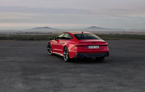 Audi, rear view, Sportback, RS 7, RS7, 2020