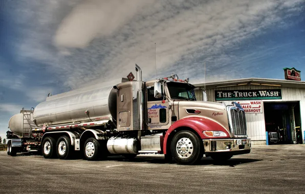 Power, truck, tractor, Peterbilt