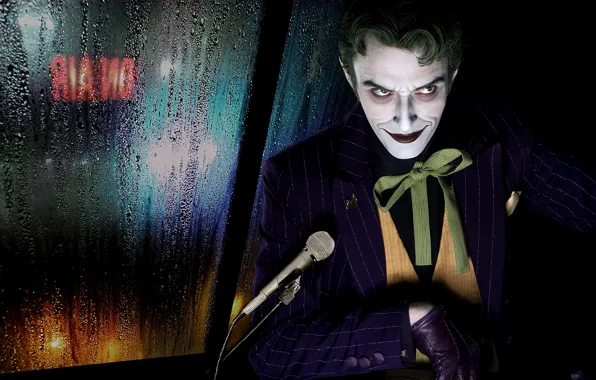 Look, background, microphone, Joker