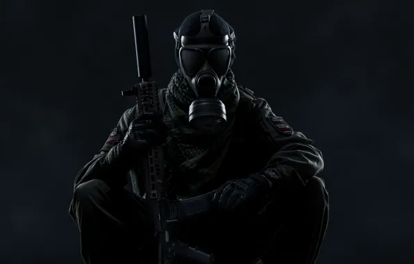 Picture weapons, gas mask, Scout, Tom Clancy’s Ghost Recon