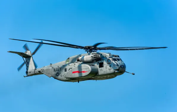 The sky, flight, helicopter
