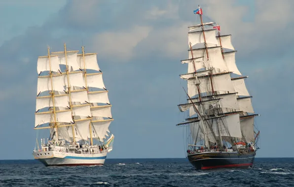 The world, sailboats, regatta, Stad Amsterdam