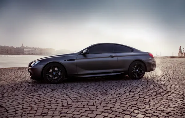 Car, machine, auto, bridge, city, fog, race, bmw