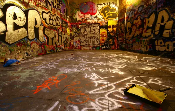 Wall, paint, Graffiti