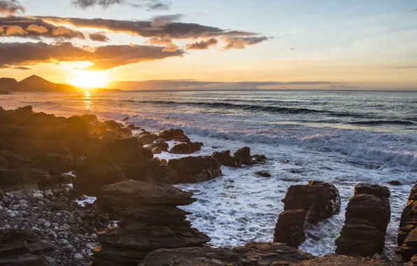 Picture sea, coast, Spain, North of Gran Canaria