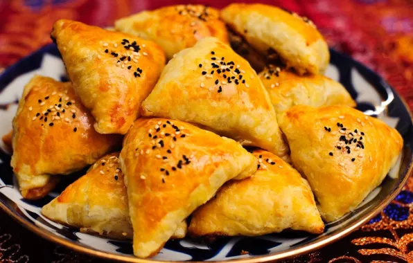 Picture food, meat, the dough, cuisine, samsa, somsa, Uzbekistan, Soames