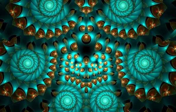 Abstraction, pattern, fractals, fractal, ornament, abstract background