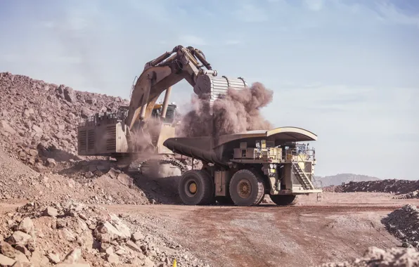 Heavy machinery, loader, mining